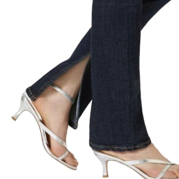 Anthropologie Pilcro The Split Straight Jeans Dark Wash Ultra High Rise Women 30 - Picture 11 of 11